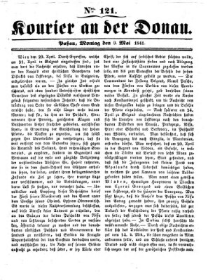 Kourier an der Donau (Donau-Zeitung) Montag 3. Mai 1841