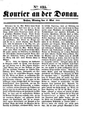 Kourier an der Donau (Donau-Zeitung) Montag 17. Mai 1841