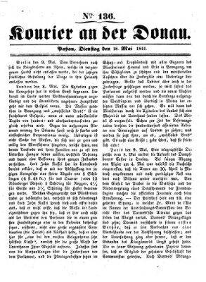 Kourier an der Donau (Donau-Zeitung) Dienstag 18. Mai 1841