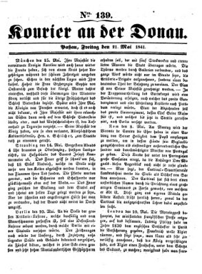 Kourier an der Donau (Donau-Zeitung) Freitag 21. Mai 1841