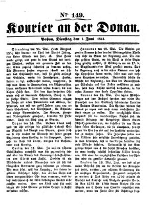 Kourier an der Donau (Donau-Zeitung) Dienstag 1. Juni 1841