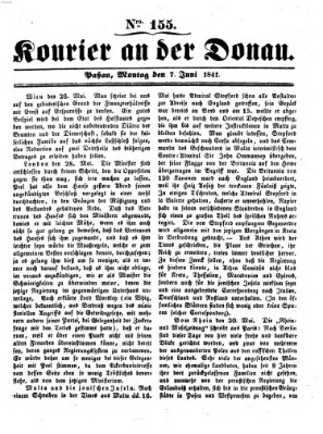 Kourier an der Donau (Donau-Zeitung) Montag 7. Juni 1841