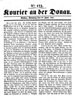 Kourier an der Donau (Donau-Zeitung) Sonntag 27. Juni 1841