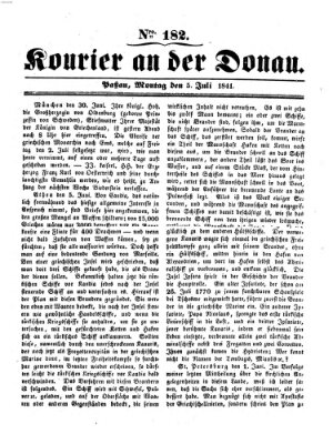 Kourier an der Donau (Donau-Zeitung) Montag 5. Juli 1841