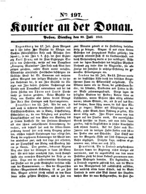 Kourier an der Donau (Donau-Zeitung) Dienstag 20. Juli 1841