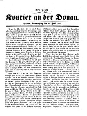 Kourier an der Donau (Donau-Zeitung) Donnerstag 29. Juli 1841