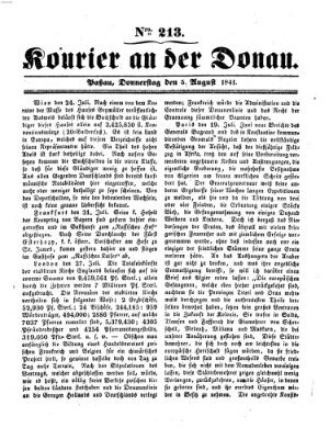 Kourier an der Donau (Donau-Zeitung) Donnerstag 5. August 1841