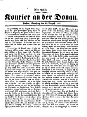 Kourier an der Donau (Donau-Zeitung) Samstag 28. August 1841