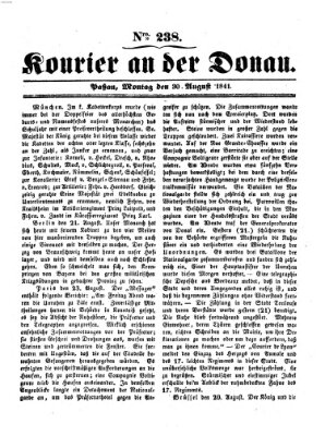 Kourier an der Donau (Donau-Zeitung) Montag 30. August 1841