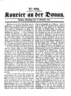 Kourier an der Donau (Donau-Zeitung) Dienstag 12. Oktober 1841