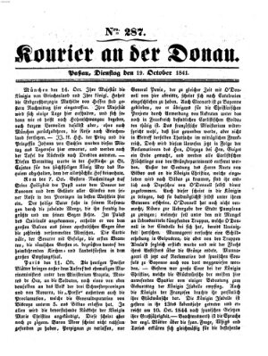 Kourier an der Donau (Donau-Zeitung) Dienstag 19. Oktober 1841