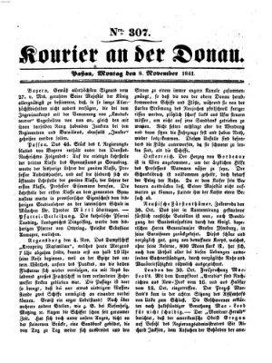 Kourier an der Donau (Donau-Zeitung) Montag 8. November 1841