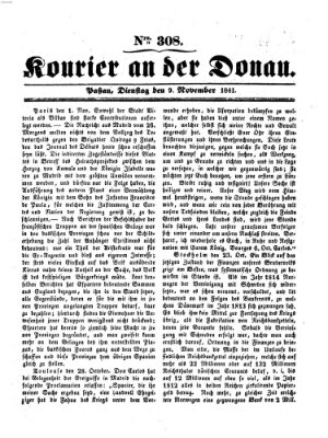 Kourier an der Donau (Donau-Zeitung) Dienstag 9. November 1841