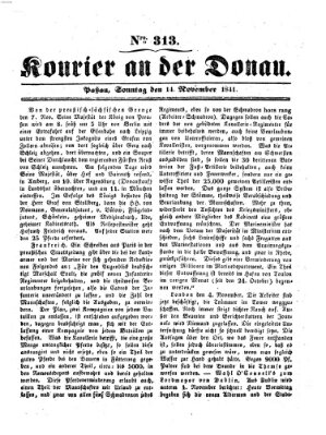 Kourier an der Donau (Donau-Zeitung) Sonntag 14. November 1841