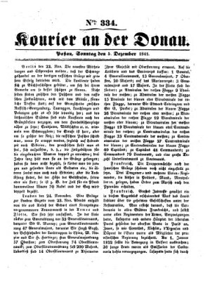 Kourier an der Donau (Donau-Zeitung) Sonntag 5. Dezember 1841