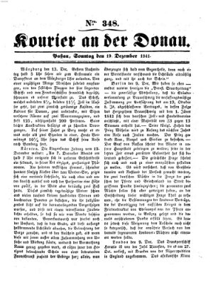 Kourier an der Donau (Donau-Zeitung) Sonntag 19. Dezember 1841