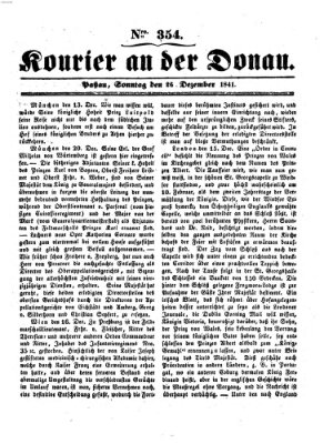 Kourier an der Donau (Donau-Zeitung) Sonntag 26. Dezember 1841