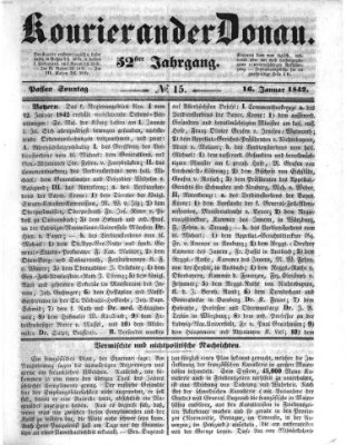 Kourier an der Donau (Donau-Zeitung) Sonntag 16. Januar 1842