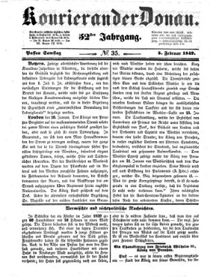 Kourier an der Donau (Donau-Zeitung) Samstag 5. Februar 1842