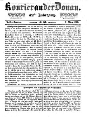 Kourier an der Donau (Donau-Zeitung) Sonntag 6. März 1842