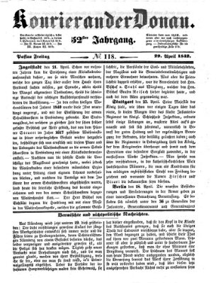 Kourier an der Donau (Donau-Zeitung) Freitag 29. April 1842