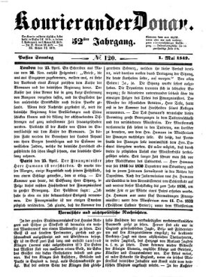 Kourier an der Donau (Donau-Zeitung) Sonntag 1. Mai 1842