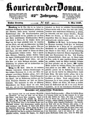 Kourier an der Donau (Donau-Zeitung) Sonntag 8. Mai 1842