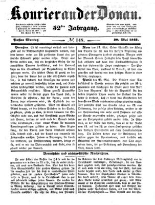 Kourier an der Donau (Donau-Zeitung) Montag 30. Mai 1842