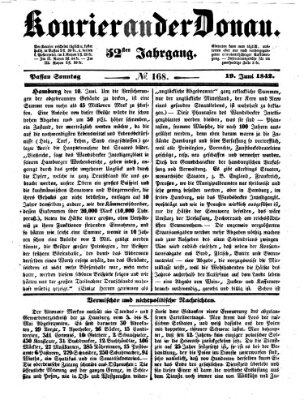 Kourier an der Donau (Donau-Zeitung) Sonntag 19. Juni 1842