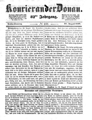 Kourier an der Donau (Donau-Zeitung) Sonntag 21. August 1842