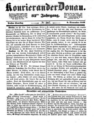 Kourier an der Donau (Donau-Zeitung) Samstag 5. November 1842