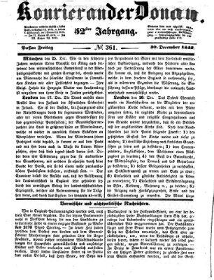 Kourier an der Donau (Donau-Zeitung) Freitag 30. Dezember 1842