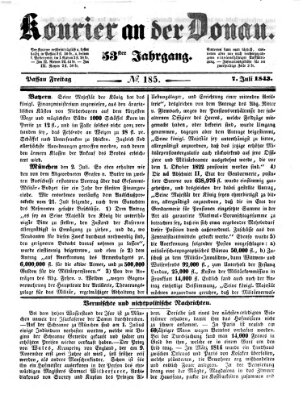 Kourier an der Donau (Donau-Zeitung) Freitag 7. Juli 1843