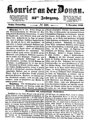 Kourier an der Donau (Donau-Zeitung) Donnerstag 7. Dezember 1843