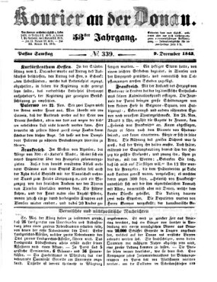 Kourier an der Donau (Donau-Zeitung) Samstag 9. Dezember 1843