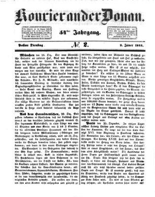 Kourier an der Donau (Donau-Zeitung) Dienstag 2. Januar 1844