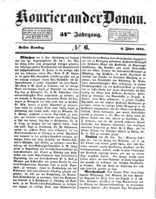 Kourier an der Donau (Donau-Zeitung) Samstag 6. Januar 1844