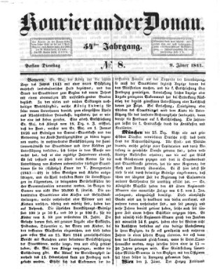 Kourier an der Donau (Donau-Zeitung) Dienstag 9. Januar 1844