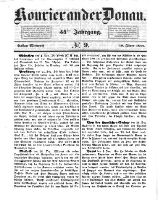 Kourier an der Donau (Donau-Zeitung) Mittwoch 10. Januar 1844