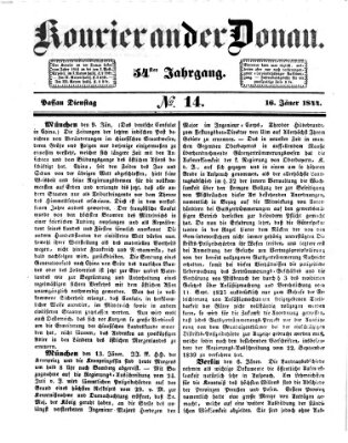 Kourier an der Donau (Donau-Zeitung) Dienstag 16. Januar 1844