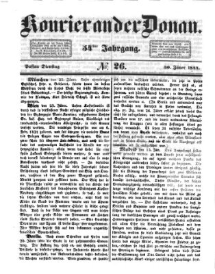 Kourier an der Donau (Donau-Zeitung) Dienstag 30. Januar 1844