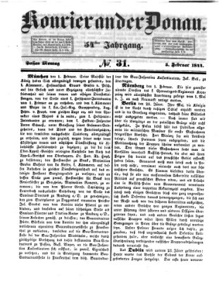 Kourier an der Donau (Donau-Zeitung) Montag 5. Februar 1844