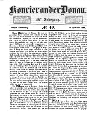 Kourier an der Donau (Donau-Zeitung) Donnerstag 15. Februar 1844