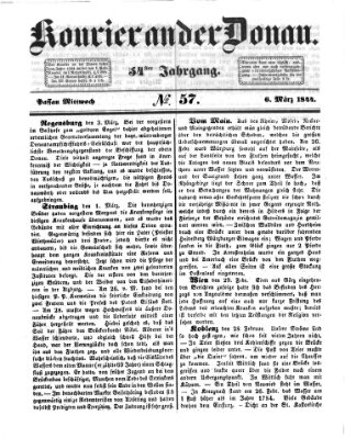 Kourier an der Donau (Donau-Zeitung) Mittwoch 6. März 1844