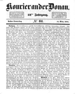 Kourier an der Donau (Donau-Zeitung) Donnerstag 14. März 1844