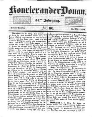 Kourier an der Donau (Donau-Zeitung) Samstag 16. März 1844