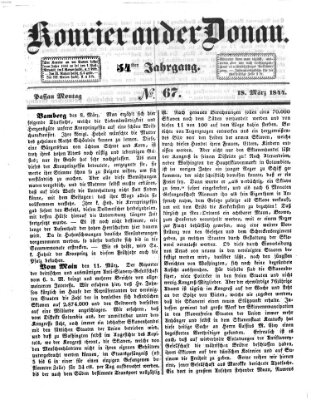 Kourier an der Donau (Donau-Zeitung) Montag 18. März 1844