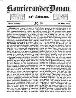 Kourier an der Donau (Donau-Zeitung) Dienstag 19. März 1844