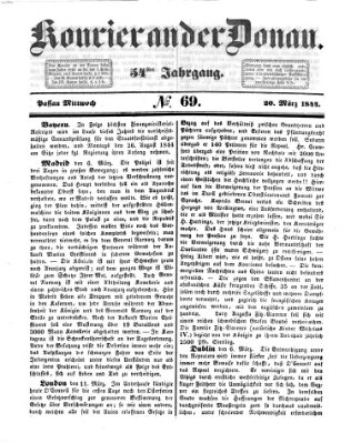 Kourier an der Donau (Donau-Zeitung) Mittwoch 20. März 1844