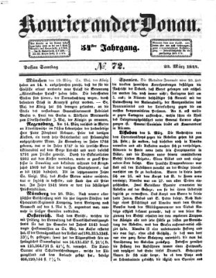 Kourier an der Donau (Donau-Zeitung) Samstag 23. März 1844